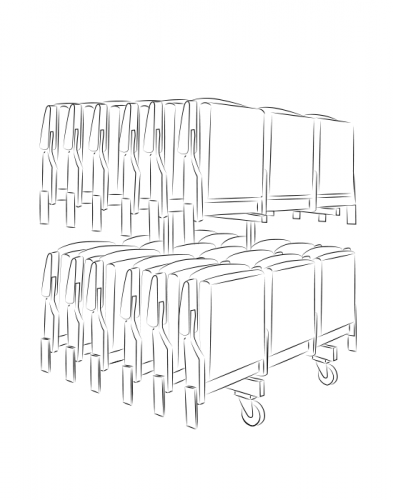 Retractable seating telescopic tribunes Matrix