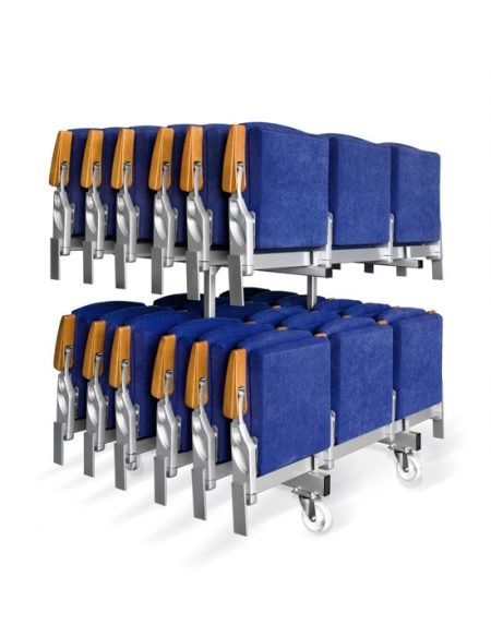 Retractable seating telescopic tribunes Matrix