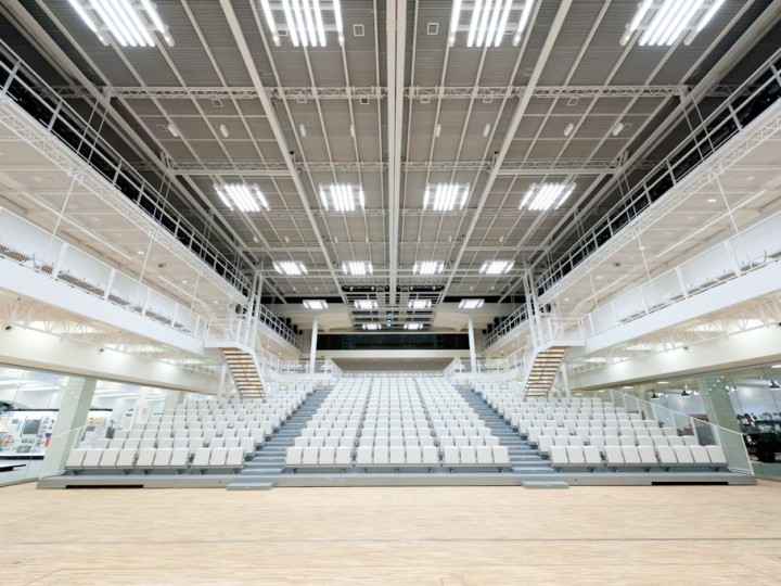 TELESCOPIC TRIBUNES -ŠKODA HEADQUARTERS, CZECH REPUBLIC